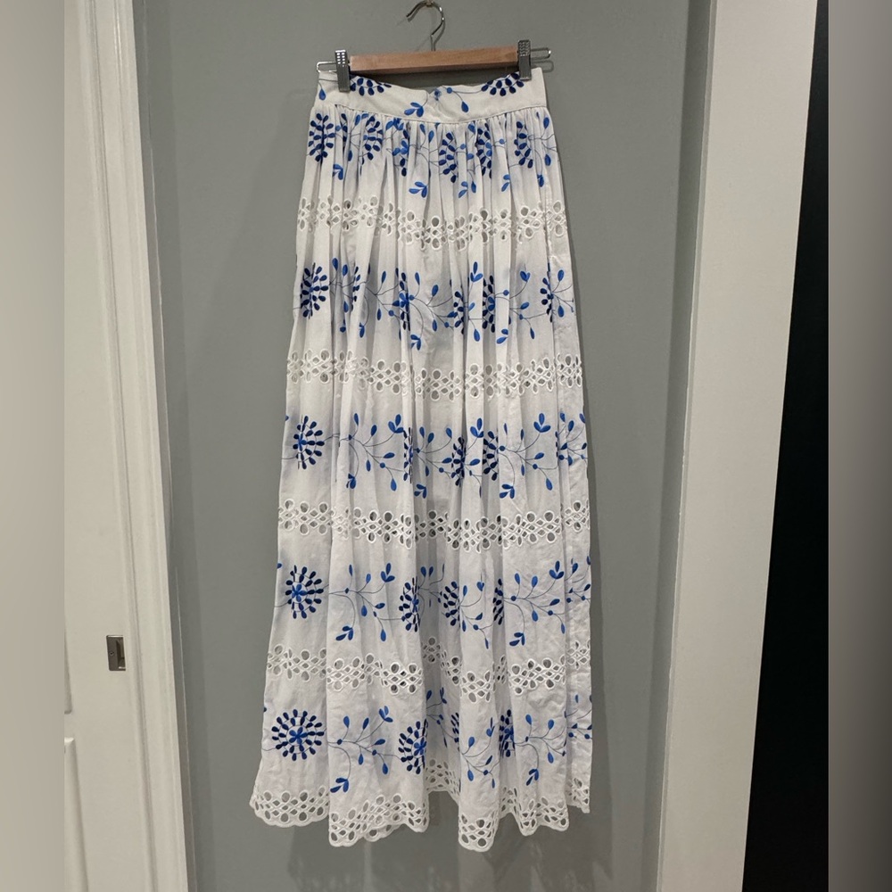 Meg Eyelet Skirt with Pockets